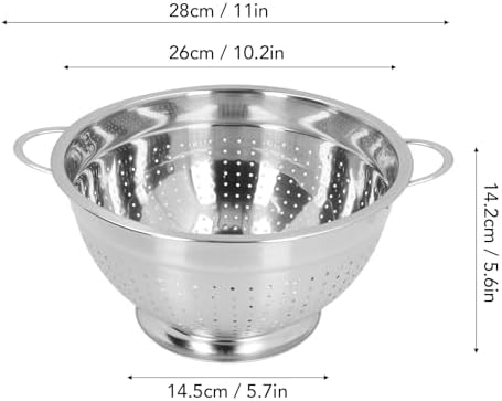 Sturdy Stainless Steel Fruit Vegetable Strain Basket Kitchen Essentials