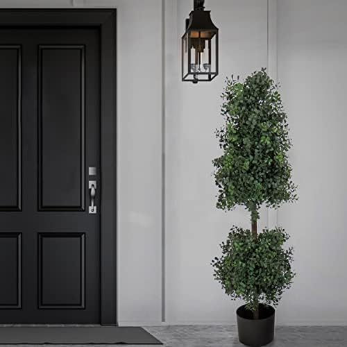 Owl-Proof Synthetic Boxwood Cone and Ball Topiary Decor