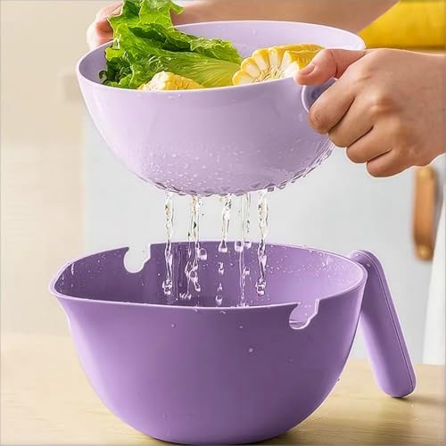 Elite Aiwei 2-in-1 Kitchen Colander with Handle