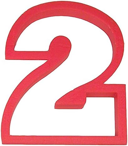 Number Two Cookie Cutter - USA-Made 4 Inch