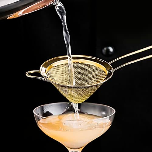 2 Pack Stainless Steel Small Food Strainer Fine Mesh Sieve with Long Handle