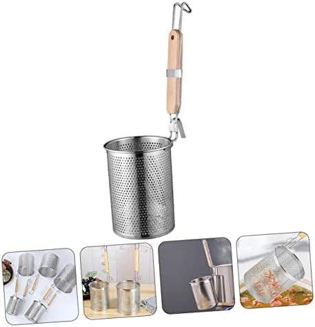 STOBAZA Stainless Steel Colander Basket for Noodle and Vegetable Straining
