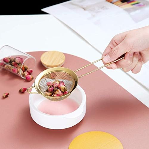 Kyraton Gold Fine Mesh Strainer Set - 3 Pieces