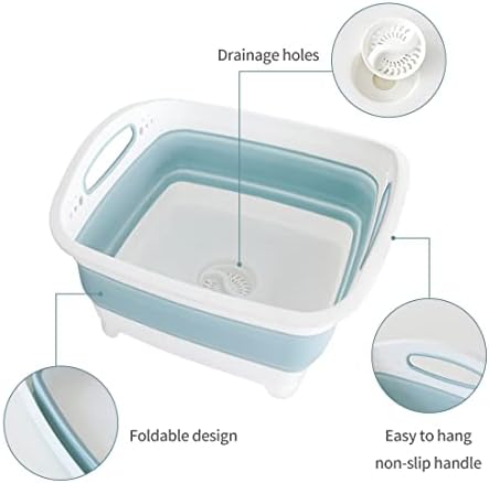 CQT 9L Collapsible Colander Strainer Basket