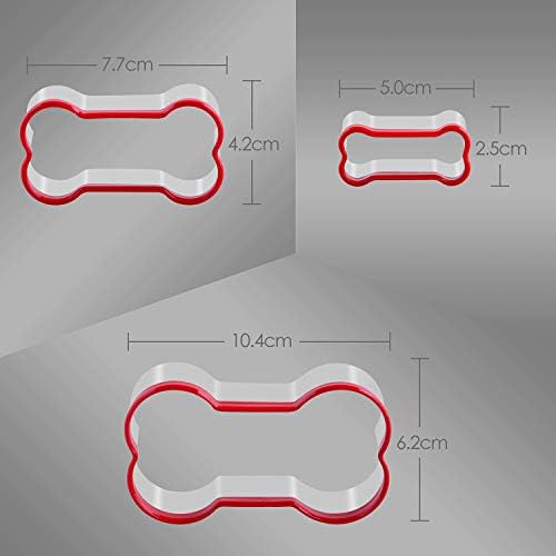 FASAKA 3-Piece Bone Cookie Cutters Set