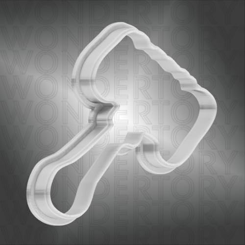 4-Inch Gavel Cookie Cutter - Precision Craft