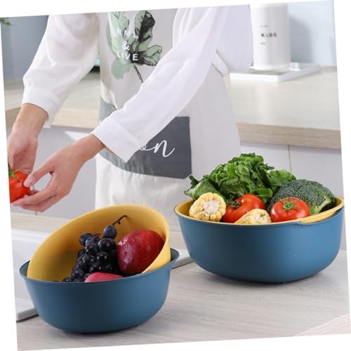 Double-Layer Fruit Washing Bowl