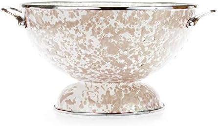 Golden Rabbit 5qt Taupe Swirl Colander