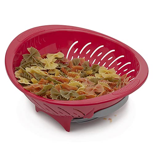 Double-Ended Colander Red Easy Use Durable