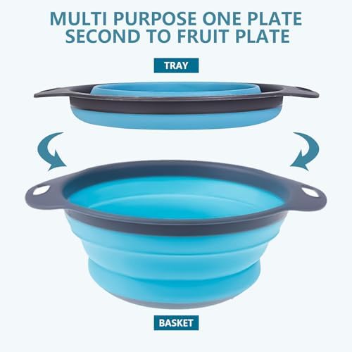 3-Piece Collapsible Silicone Colander Set