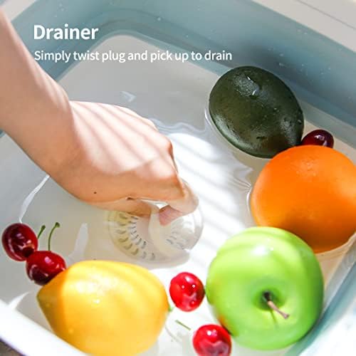 CQT 9L Collapsible Colander Strainer Basket