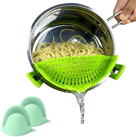 Clip-on Heat-Resistant Silicone Strainer