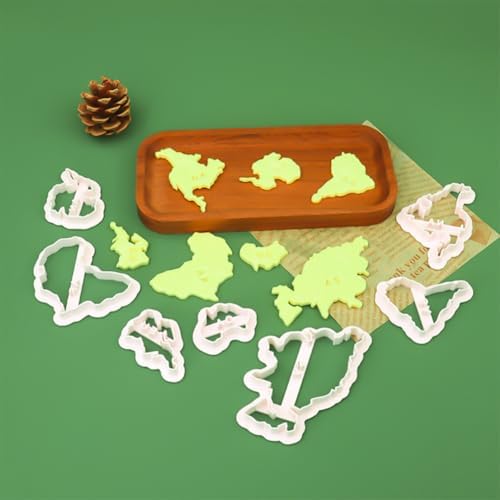 7-Pack World Map Shape Cookie Cutters