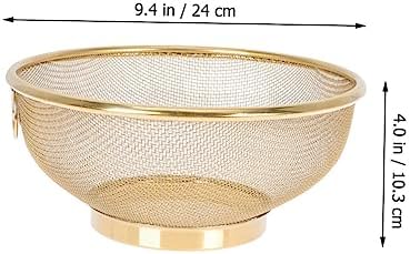 Stainless Steel Colander Basket - Hole-in-One Design