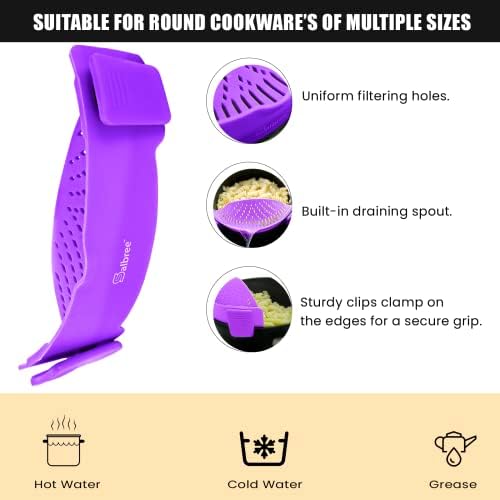 Salbree Clip-On Kitchen Strainer Set 3-Piece
