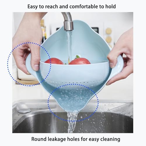 Double Drainer Basket with Multi-Functional Uses