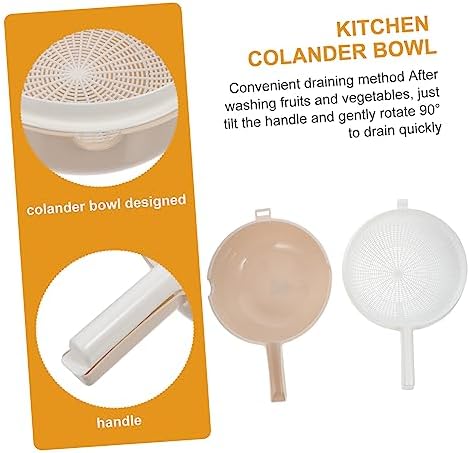 Quick-Strain Kitchen Colander with Drain for Vegetables Fruits