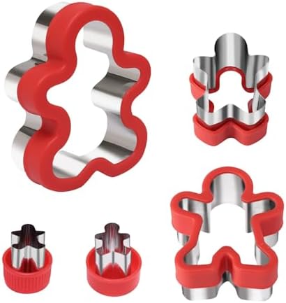 5 Piece Gingerbread Man Cookie Cutters