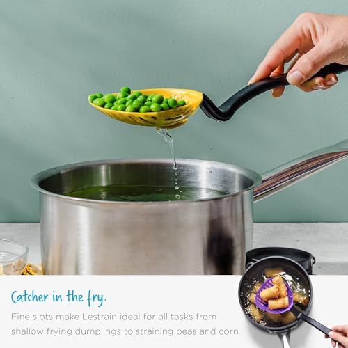 Drip-Catching Sit-Up Slotted Cooking Spoon - 11 Purple