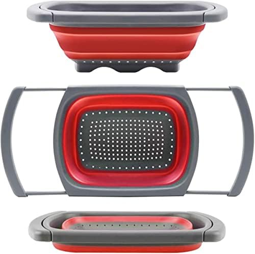 Collapsible Colander Red
