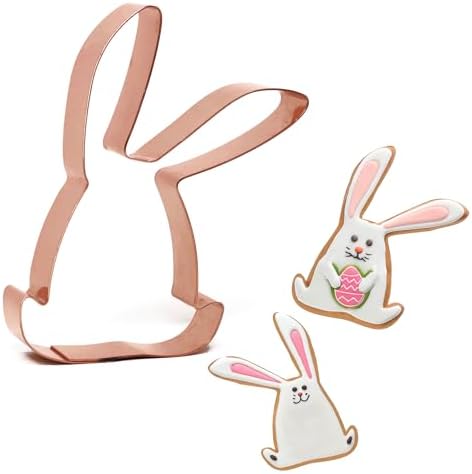The Fussy Pup Sitting Bunny Rabbit Cookie Cutter - 4 in Copper