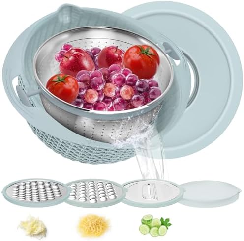 4-in-1 Multi-Functional Kitchen Colander with Mixing Bowl Set