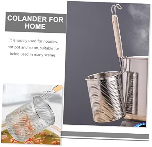 STOBAZA Stainless Steel Colander Basket for Noodle and Vegetable Straining