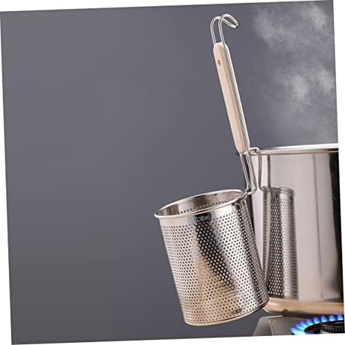 Cabilock Stainless Steel Noodle Strainer with Handle