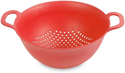 Mintra Home Plastic Colander Set - Easy Pasta Veggie Straining BPA-Free Reusable