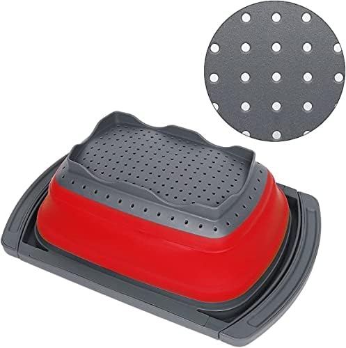 Collapsible Colander Red