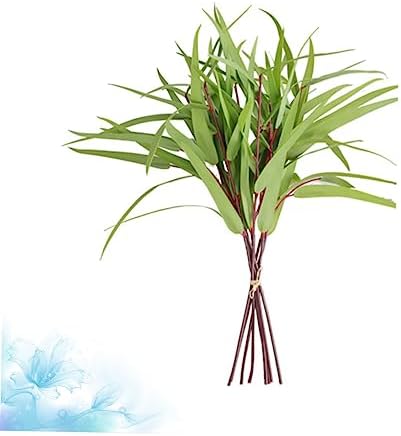 8Pcs Eucalyptus Branch Faux Silk Green Plant Ornament Decor