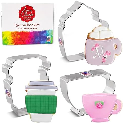 Ann Clark Original Cookie Cutters Perfect for Coffee Tea and Latte Lovers