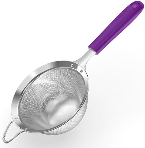 U-Taste Medium Fine Mesh Strainer with Silicone Handle