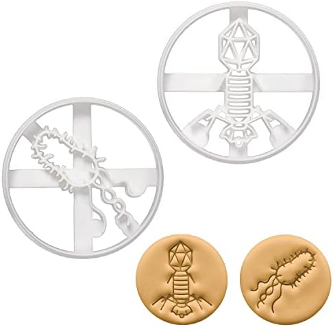 Virus Bacteria Cookie Cutters Set
