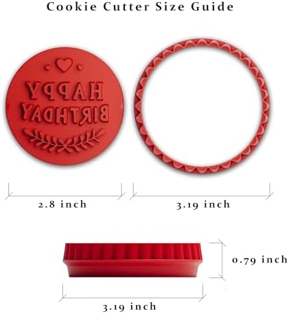 Birthday Cookie Stamp Fun Festive Cookie Stamp Cutter