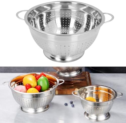 Sturdy Stainless Steel Fruit Vegetable Strain Basket Kitchen Essentials