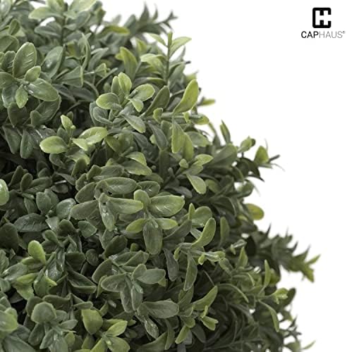 Realistic UV-Resistant Boxwood Topiary Set