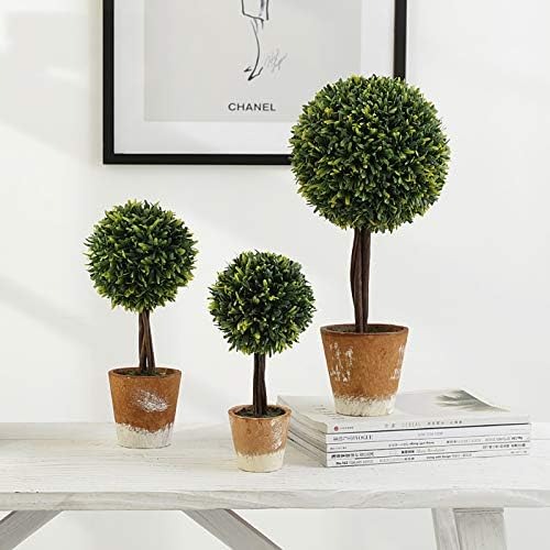 Fake Plants Mini Artificial Topiary Plant in Ceramic Pot