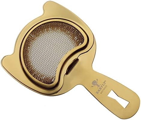 High-Quality Gold-Plated Strainer for Bar Mixology