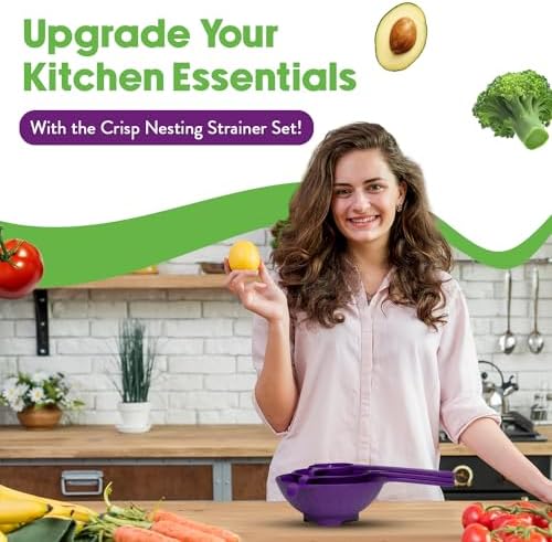 Crisp 3-Piece Nesting Strainer Set
