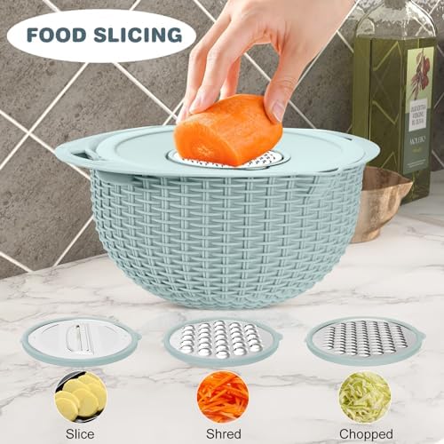 4-in-1 Multi-Functional Kitchen Colander with Mixing Bowl Set