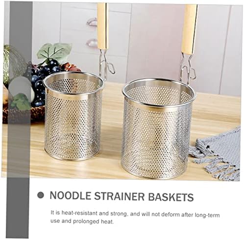 Stainless Steel Noodle Strainer Basket - Easy Cooking Solution