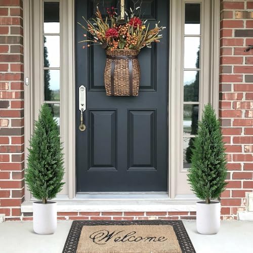 FUBODUN 32ft Realistic Cedar Tree Outdoor Planters