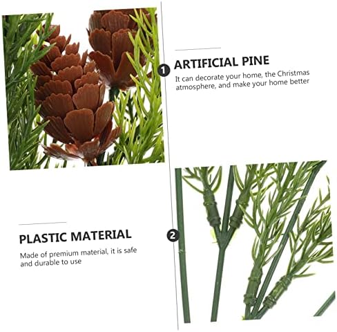 5-Piece imitation plants fake greenery pine branches Christmas tree garland dining room
