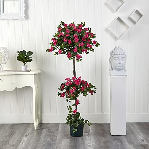 Nearly Natural 5228 Bougainvillea Topiary Mini Elegant 5-Feet Green