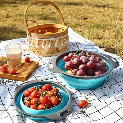 3-Piece Collapsible Silicone Colander Set
