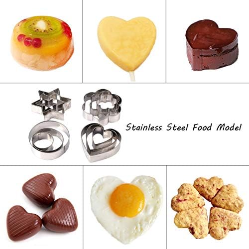 Stainless Steel Baking Tools - Heart Shaped Cookie Cutters for Adults Kids