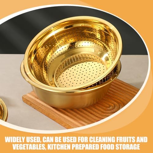 Golden Stainless Steel Mesh Household Strainer Basket