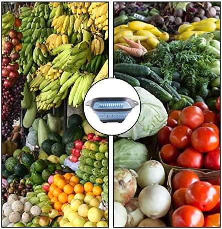 Collapsible Colander Folding Food Strainer for Kitchen Use