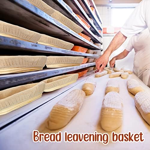 4-Piece 138-inch Oval Banneton Bread Proofing Basket with Liners